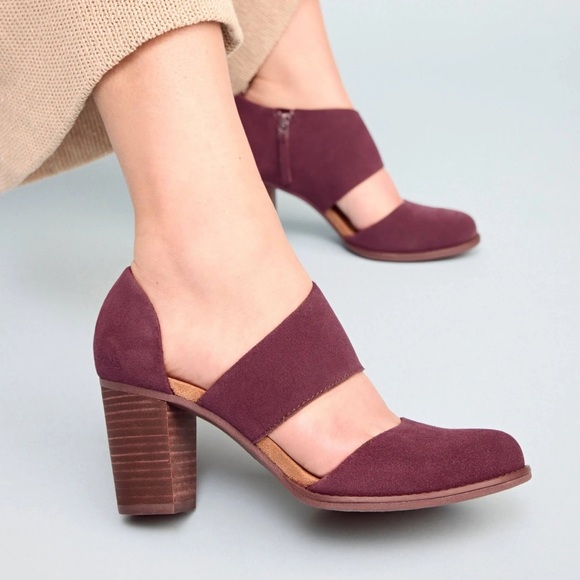 Toms Womens Genuine Suede Milan Dress Casual Shoes Size 8 - Picture 1 of 15
